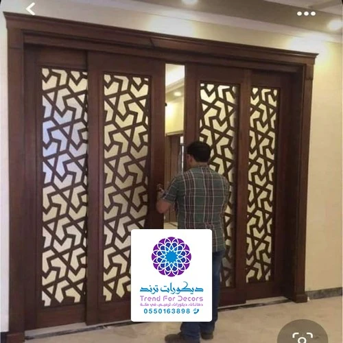 تفصيل ابواب سحب خشب مكة