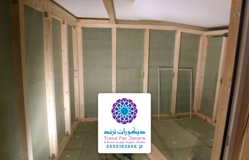 تركيب عازل صوت للجدران مكة